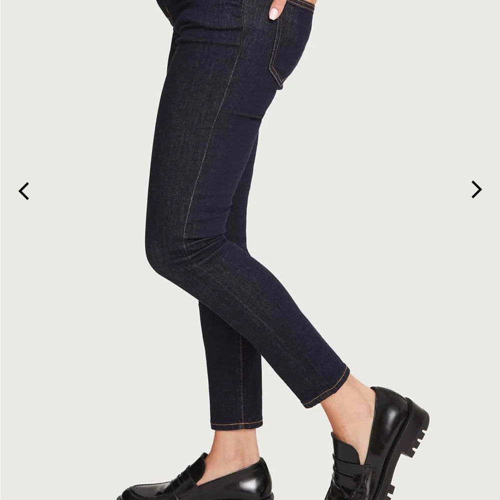 Hatch Maternity Ankle Jeans - Rinse wash